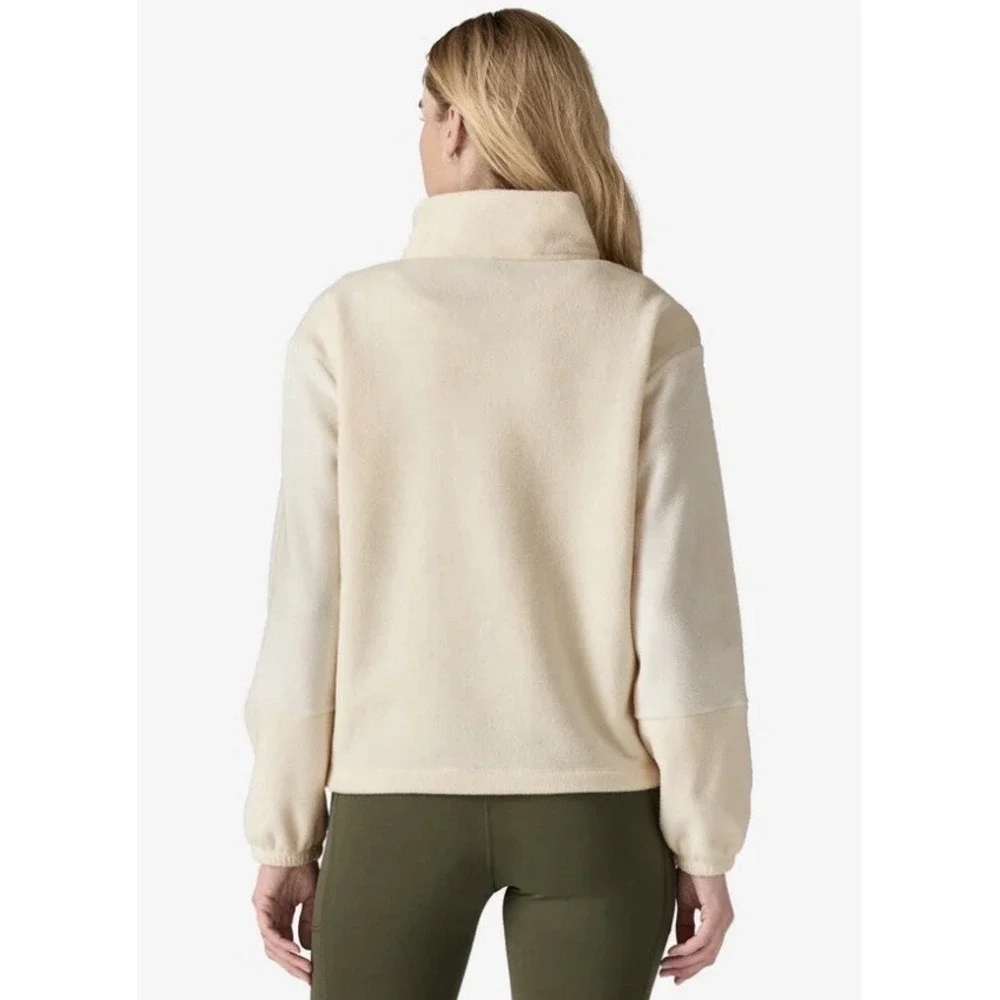 Patagonia Women's Microdini 1/2 Zip Pullover Natural Ivory Lightweight Gorp L